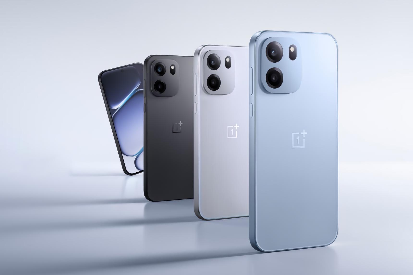 Четыре смартфона OnePlus разного цвета