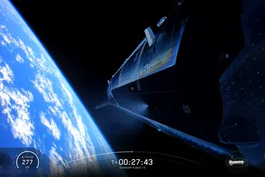 SpaceX впервые вывела Starship на околоземную орбиту