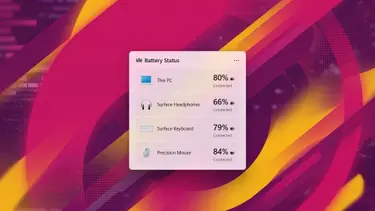 Виджет с процентами аккумуляторов устройств может появиться в Windows