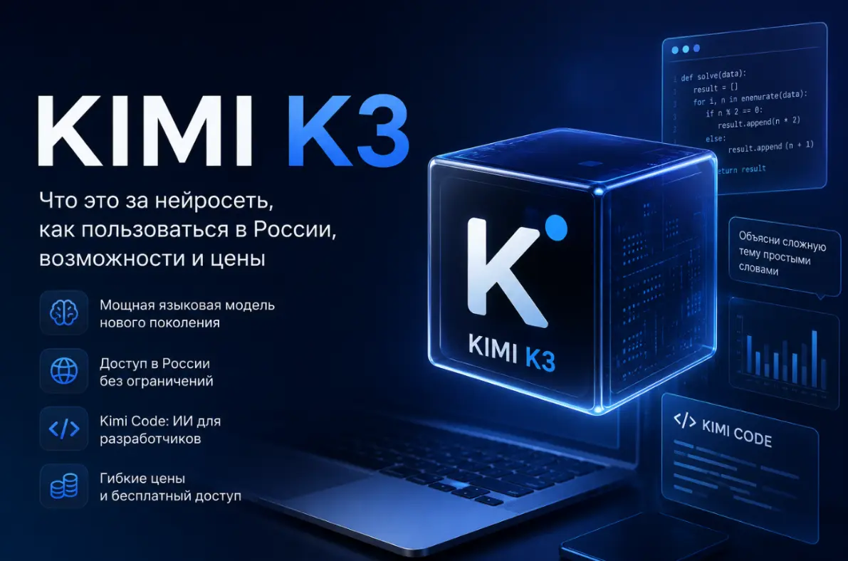 Kimi K3: обзор нейросети, тесты и инструкция по запуску в России
