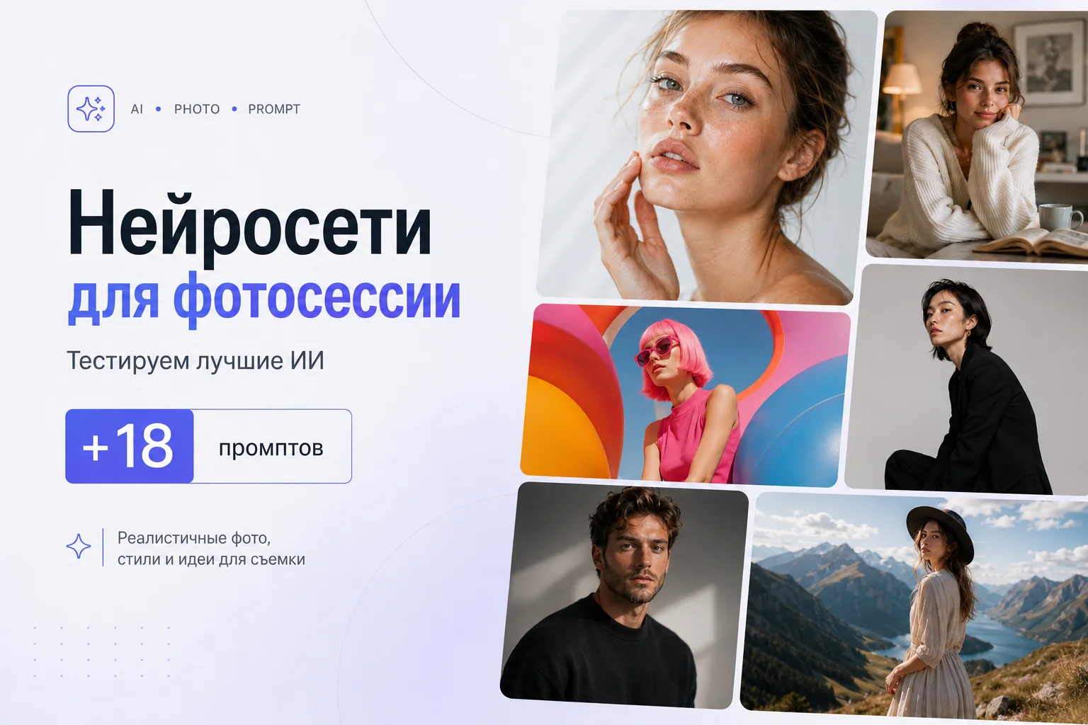 Нейросети для фотосессии: лучшие ИИ для генерации фото по описанию и референсу + 18 промптов