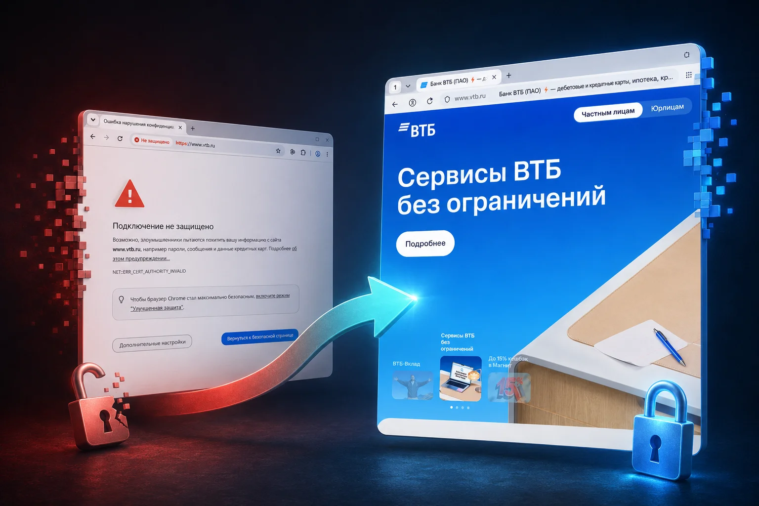 Не открываются сайты банков и другие российские сервисы. Что делать?