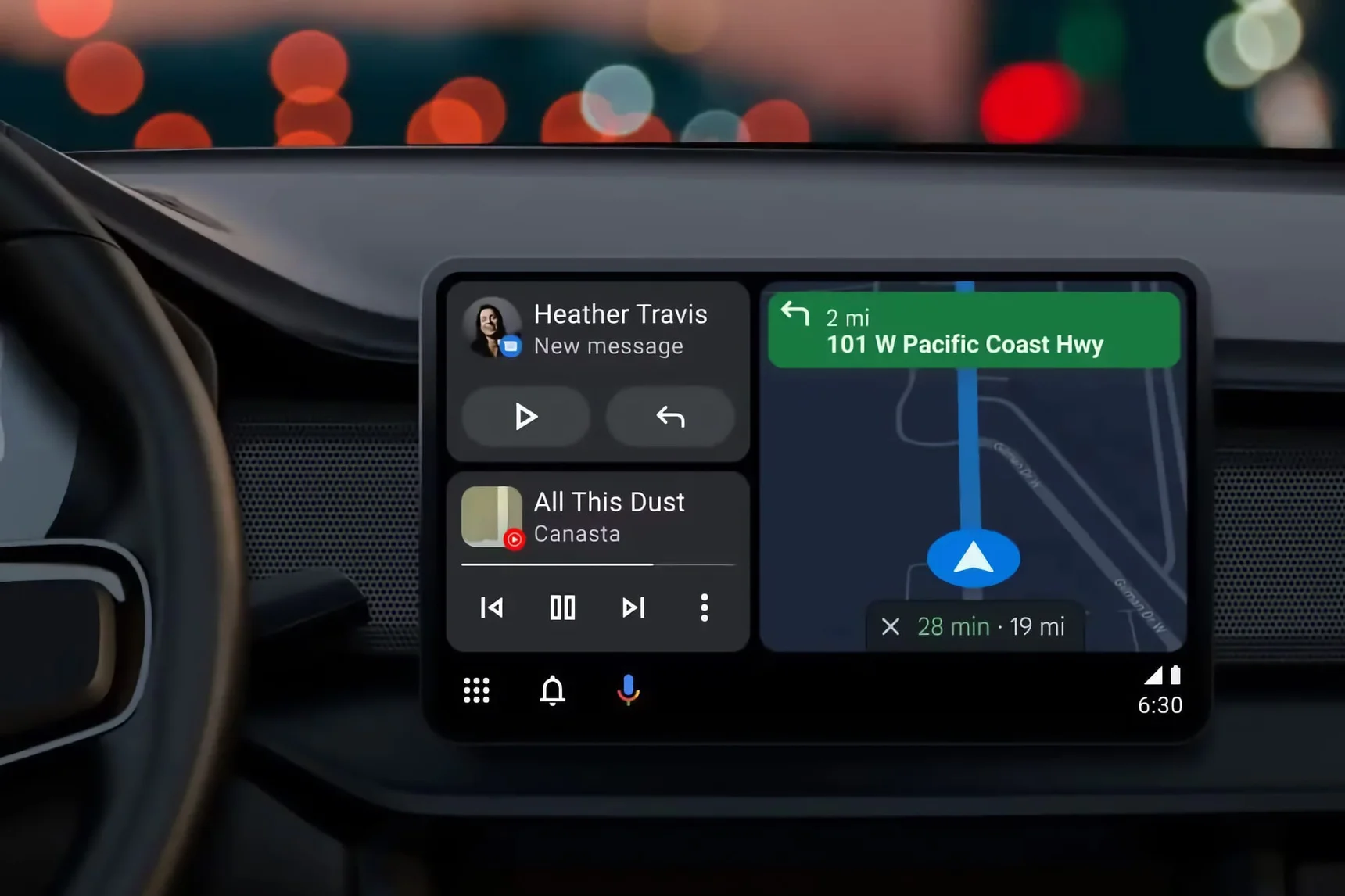 В Android Auto тестируют панель быстрых настроек и пасхалку с енотом Джимоти