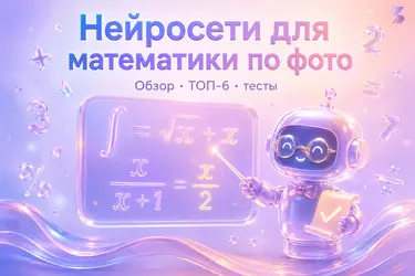 Нейросети для математики: Как решать задачи и примеры с ИИ по фото — обзор, ТОП-6, тесты