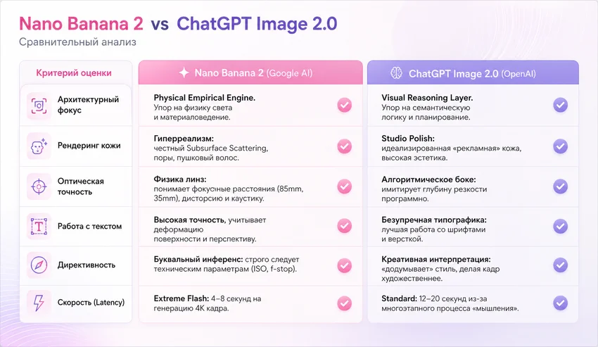 Nano Banana против ChatGPT Image 2: сравнили результаты на одинаковых промптах