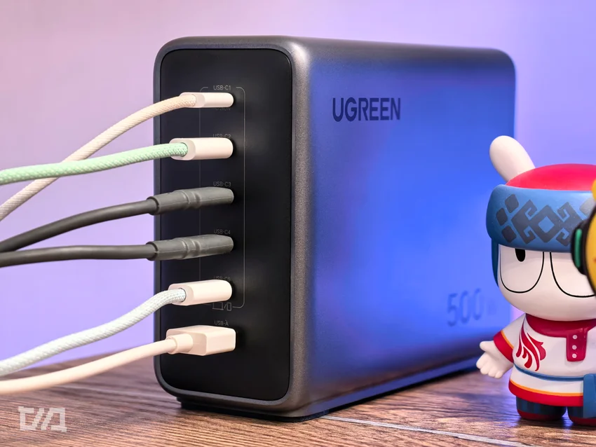 Рекордно мощная настольная зарядка: обзор Ugreen Nexode X759 на 500 Вт и с 6 портами