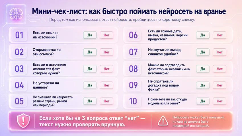 Как поймать нейросеть на вранье: 4 способа проверки