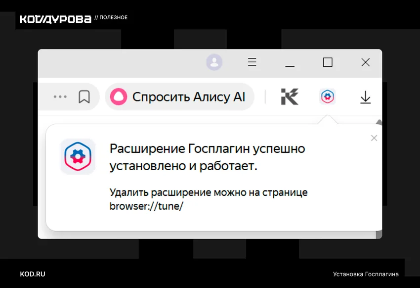 Установка плагина Госуслуги в Яндекс Браузер — пошаговая инструкция