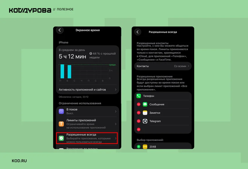 Экранное время: что это за функция и как ее настроить на смартфоне