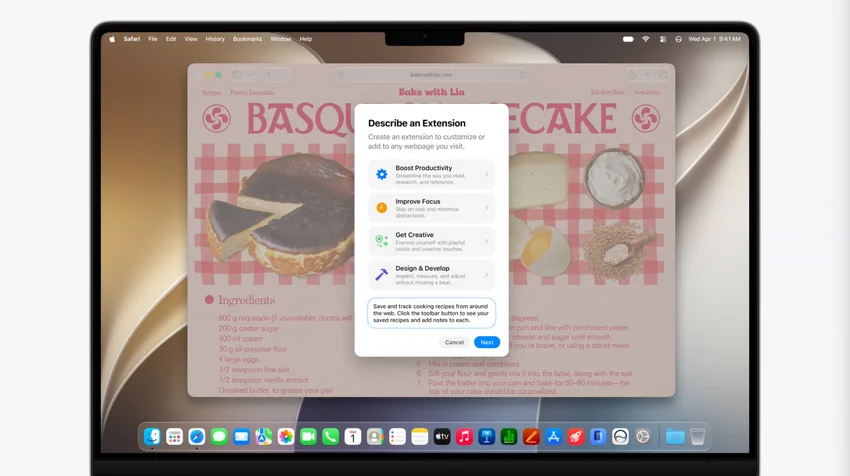 В Safari на macOS 27 появится ИИ-группировка вкладок и генератор расширений