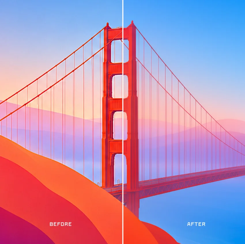 Энтузиаст нарисовал обои с мостом для новой macOS Golden Gate