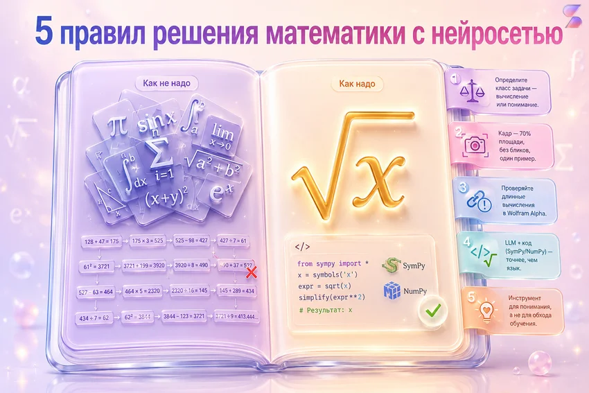 Нейросети для математики: Как решать задачи и примеры с ИИ по фото — обзор, ТОП-6, тесты