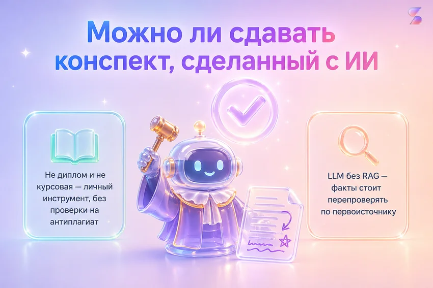 Конспект урока с ИИ: Как сделать конспект из текста и презентации за минуту — гайд, обзор, промпты