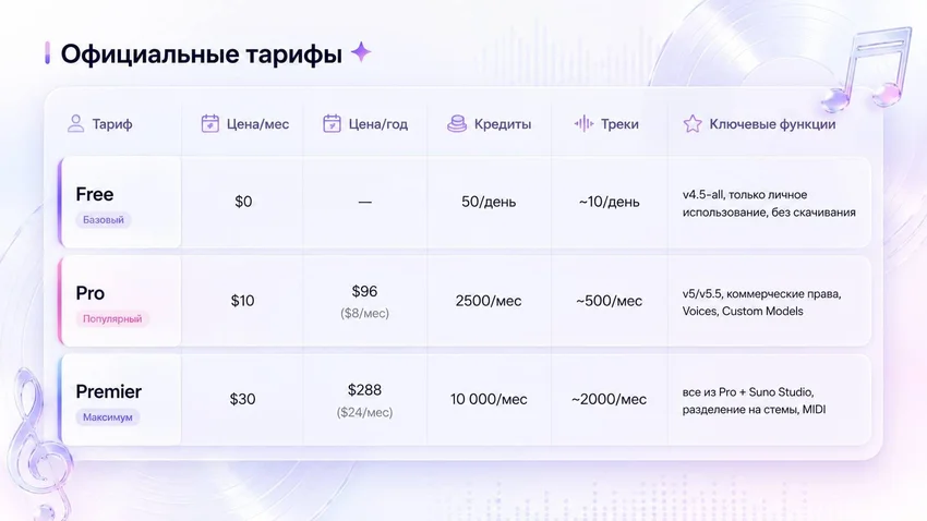Suno: нейросеть для музыки в России без VPN в 2026 году