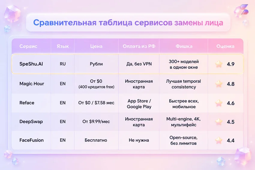 Замена лица на видео нейросетью: Как поменять лицо в ролике — гайд, обзор сервисов, 10 промптов