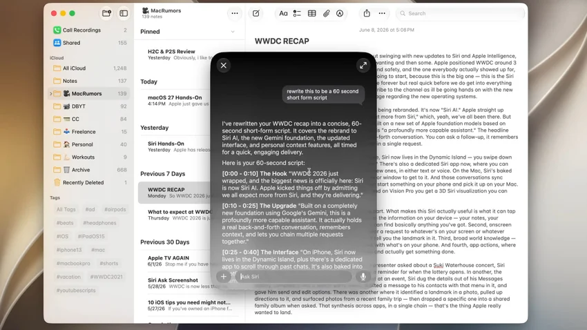 Apple выпустила первую публичную бету macOS 27: что нового и как установить