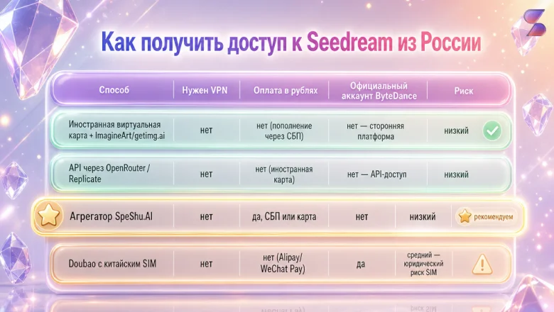 Seedream в России: как пользоваться без VPN в 2026 году. Обзор, полная инструкция и промпты