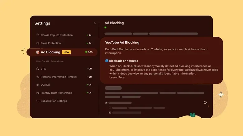 Браузер DuckDuckGo теперь блокирует рекламу на YouTube