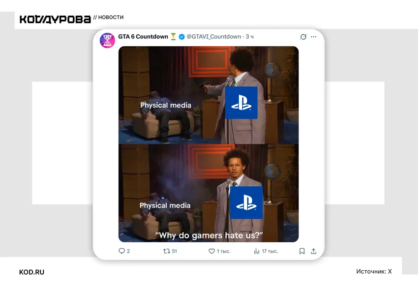 Sony игнорирует хейт из-за отказа от дисков для PlayStation. Пользователи разгневались ещё сильнее