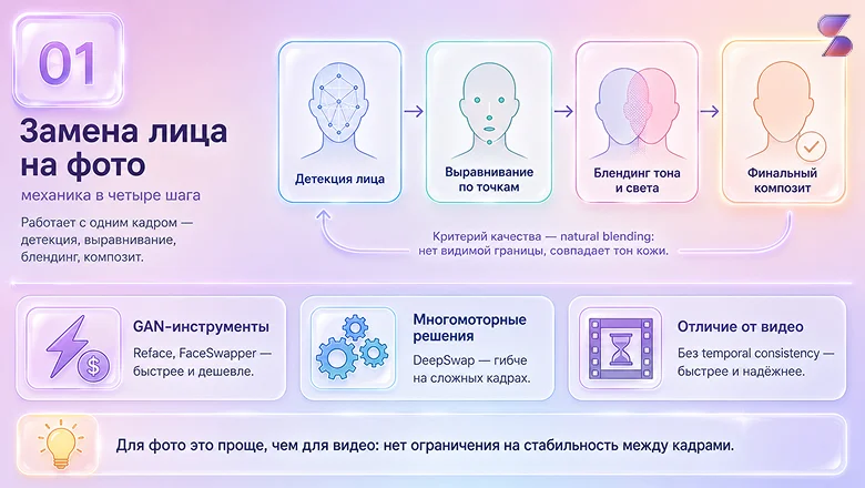 Замена лица на фото: полная инструкция, ТОП-5 нейросетей и 5 частых ошибок