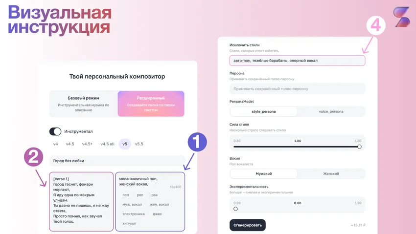Генератор песен онлайн: как сгенерировать музыку нейросетью — промпты, сравнение ТОП-10, тесты