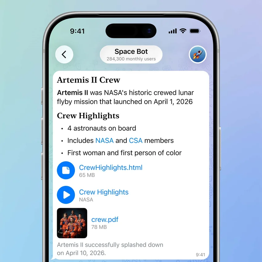 Telegram представил обновление: приветственные сообщения, кнопки в сообщениях и подписи к подаркам