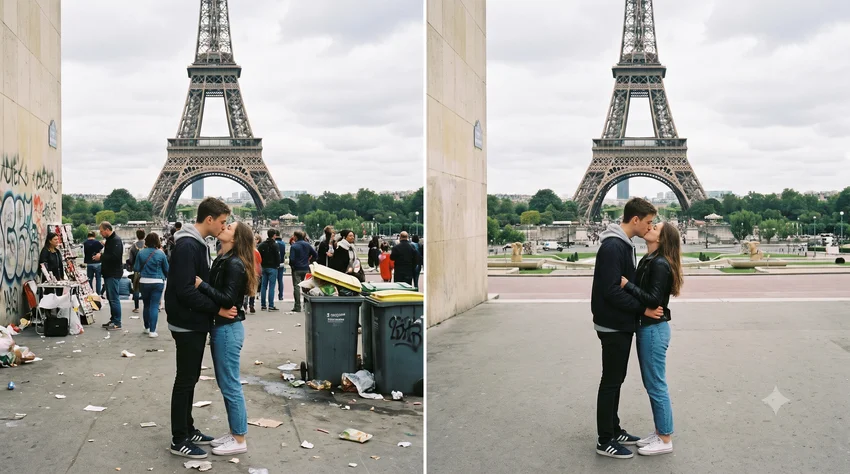 Как убрать людей с фото: ИИ для удаления человека, объекта с фотографии