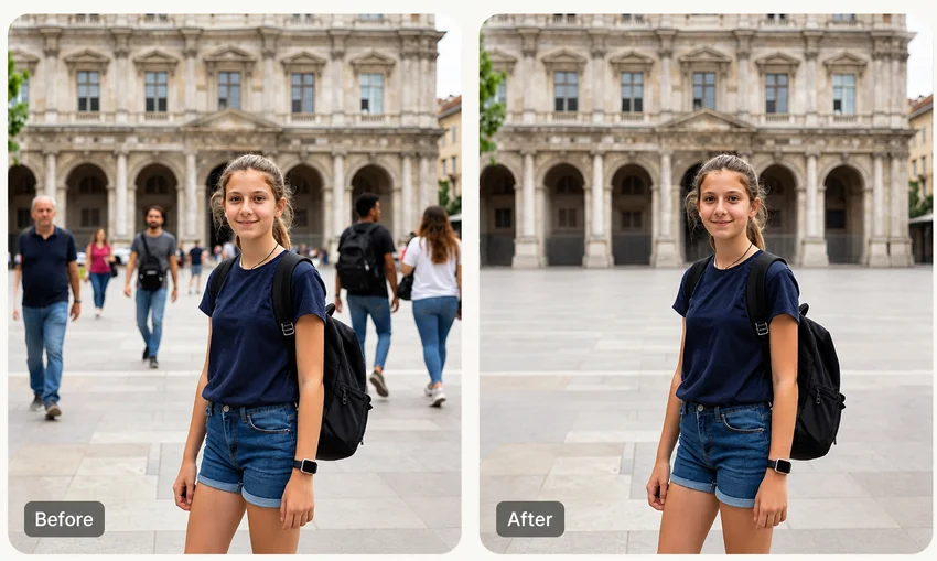 Как убрать людей с фото: ИИ для удаления человека, объекта с фотографии