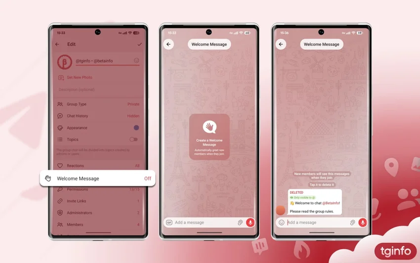Telegram для Android обновился до версии 12.10: приветственные сообщения, кнопки в тексте и новые опции для таблиц