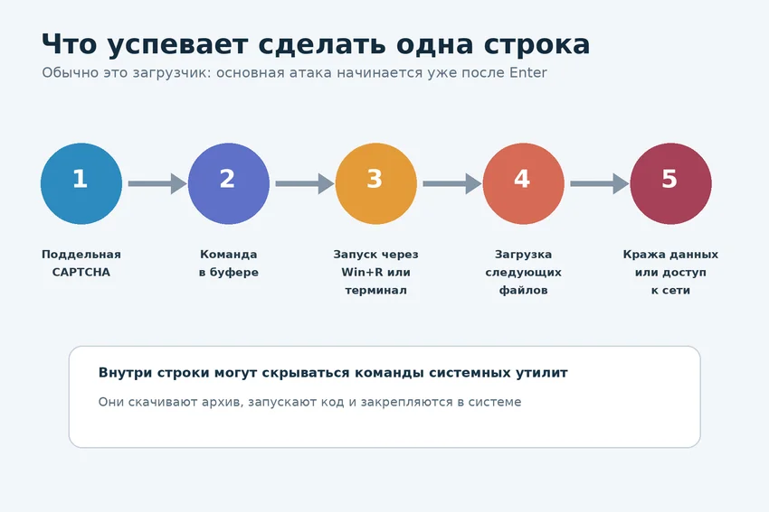 Как фейковая капча обходит защиту Windows одной командой