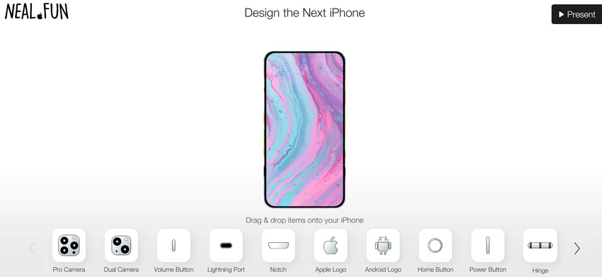 Появился сайт, который позволяет создать собственный дизайн iPhone