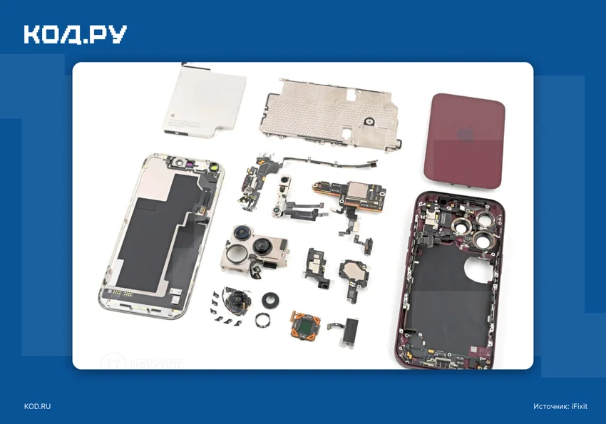 iFixit разобрали iPhone 18 Pro и оценили его ремонтопригодность на 7 баллов из 10