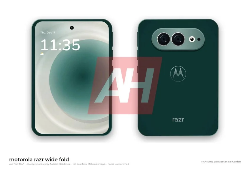 Motorola готовит необычно широкий складной смартфон — появились его концепты