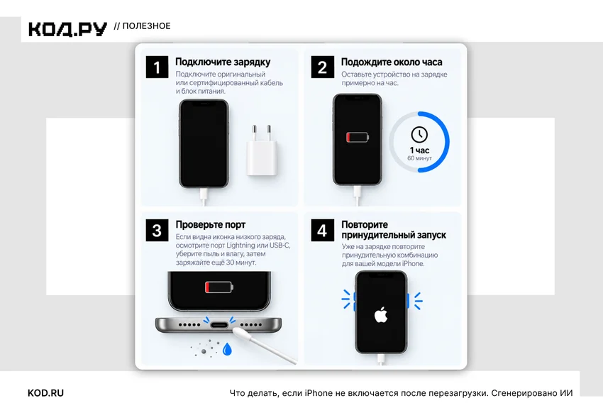 Как перезагрузить iPhone: способы и инструкции