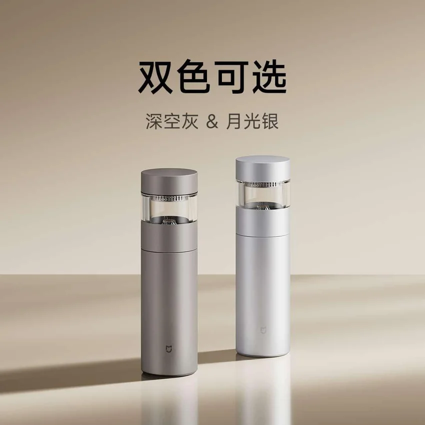 Xiaomi представила титановый термос Mijia с отдельной колбой для заваривания чая