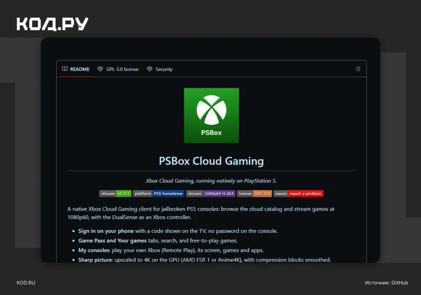 На PS5 запустили игры для Xbox и ПК