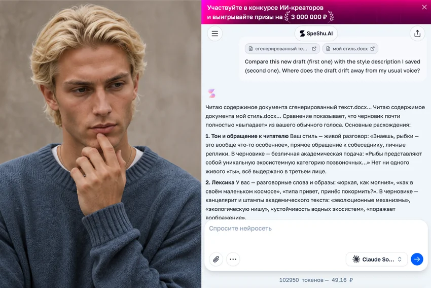 Написать пост с помощью нейросети и не потерять свой голос: пошаговая схема