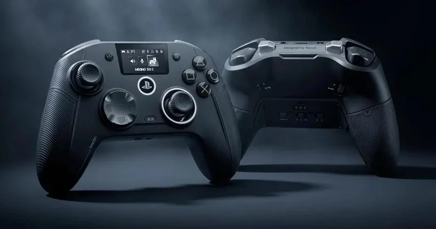 Для PS5 представили необычный геймпад с экраном и настройкой стиков